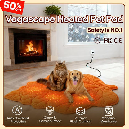 Heated cozy dog bed
