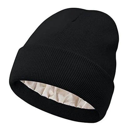 Satin-Lined Silk beanie
